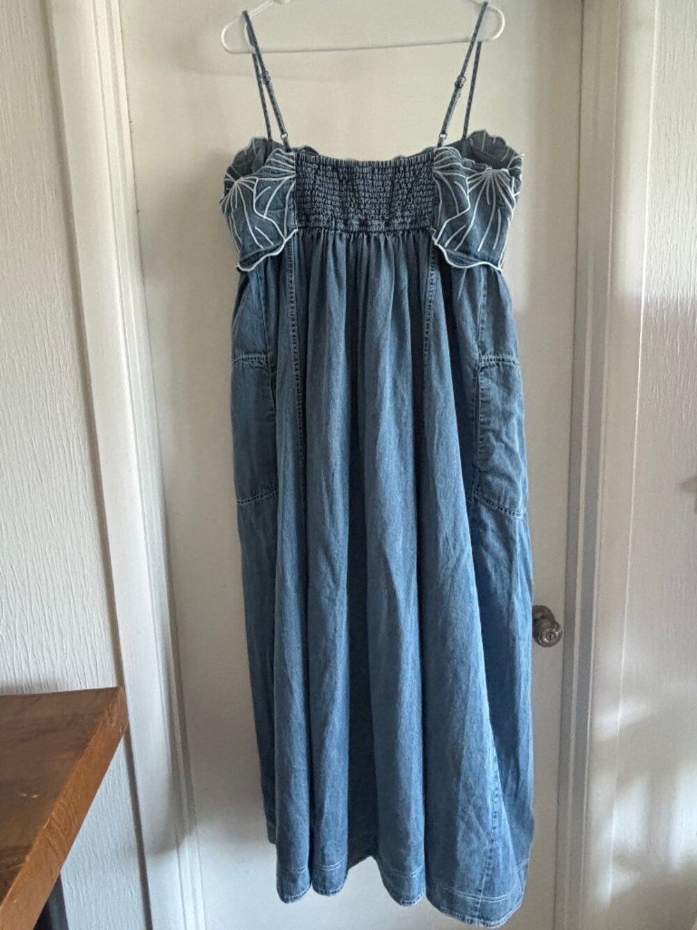 Anthropologie Pilcro Bouquet Embroidered Maxi Dress NWT! - Picture 3 of 7